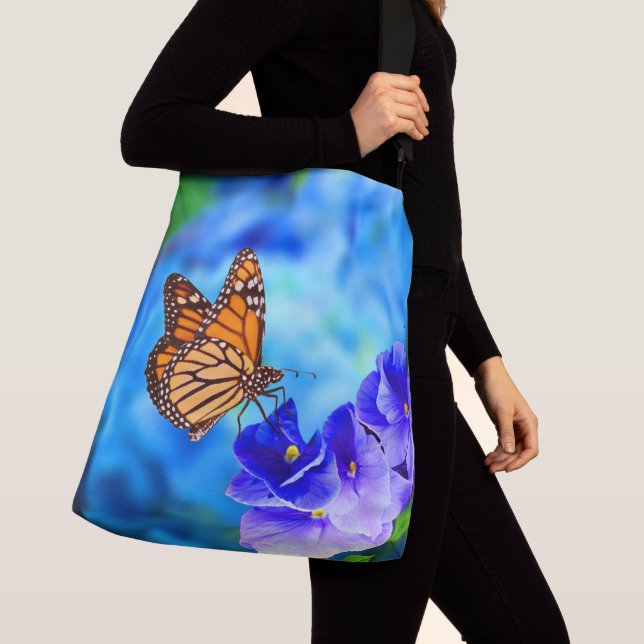 Monarch Butterfly Endangered Wildlife  Crossbody Bag (Close Up)