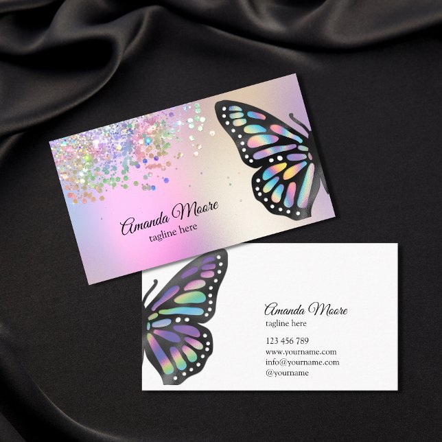 monarch butterfly event planner life coach busines business card (Creator Uploaded)