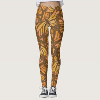 MONARCH BUTTERFLY faded pattern gold