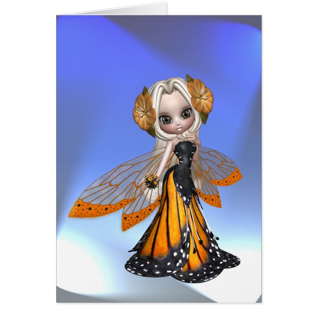 Monarch Butterfly Fairy, Blank Inside (Front)