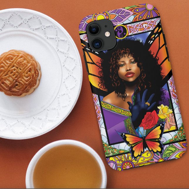 Monarch Butterfly Fairy Purple Floral Case-Mate iPhone Case (Creator Uploaded)