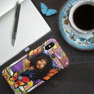Monarch Butterfly Fairy Purple Floral Case-Mate iPhone Case