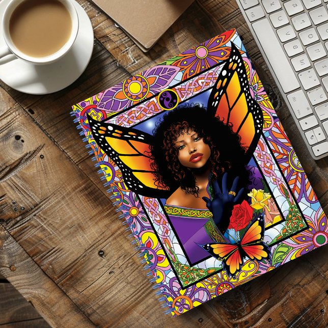 Monarch Butterfly Fairy Purple Floral Notebook (Creator Uploaded)