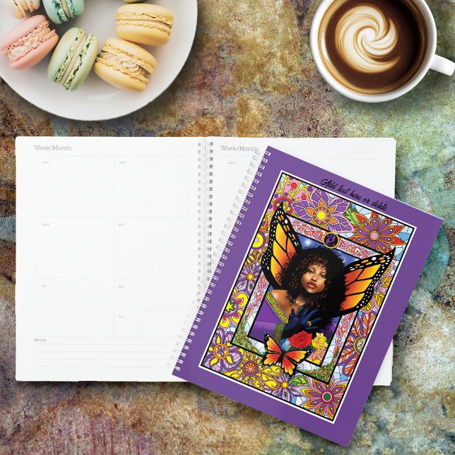 Monarch Butterfly Fairy Purple Floral Planner (Creator Uploaded)
