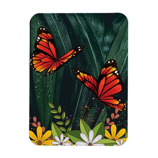 Monarch Butterfly Feb 6_21 Magnet (Vertical)