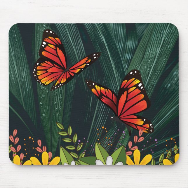 Monarch Butterfly Feb 6_21 Mouse Pad (Front)