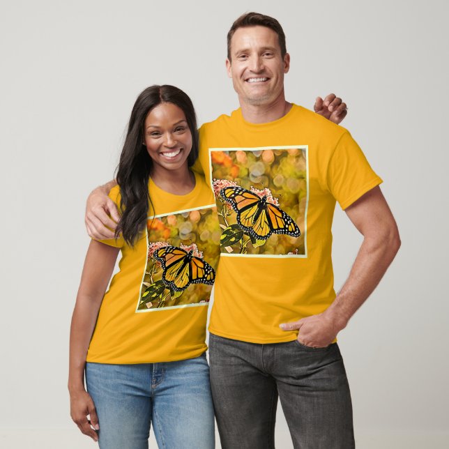  Monarch Butterfly Garden Art T-Shirt (Unisex)