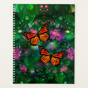 Monarch Butterfly Garden Illustration Planner