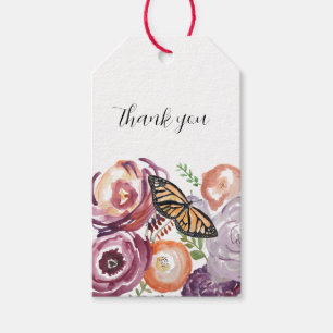 Monarch Butterfly Garden Painting Gift Tags