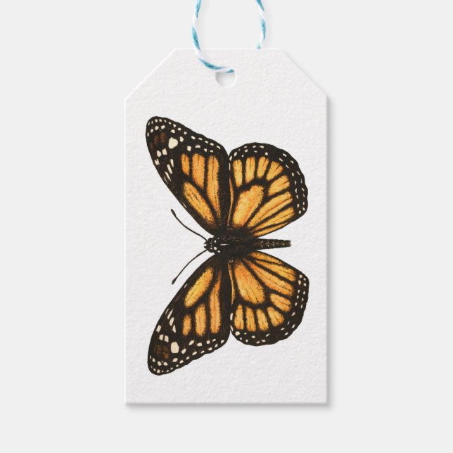 Monarch butterfly gift tags (Front)