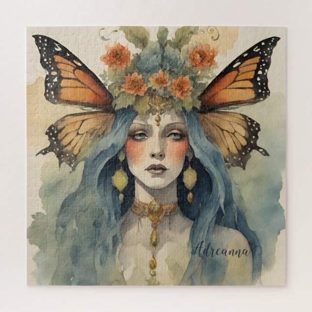 Monarch Butterfly Goddess  Jigsaw Puzzle (Vertical)
