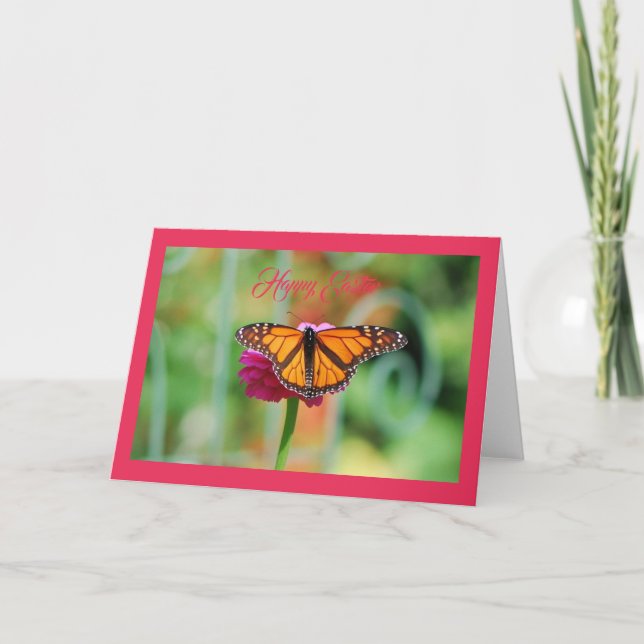 Monarch Butterfly Greeting Card (Front)