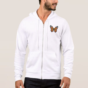Monarch butterfly in polygon hoodie