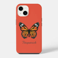 Monarch butterfly in polygon / Personalised name C