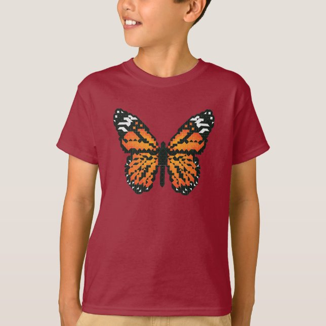 Monarch butterfly in polygon T-Shirt (Front)