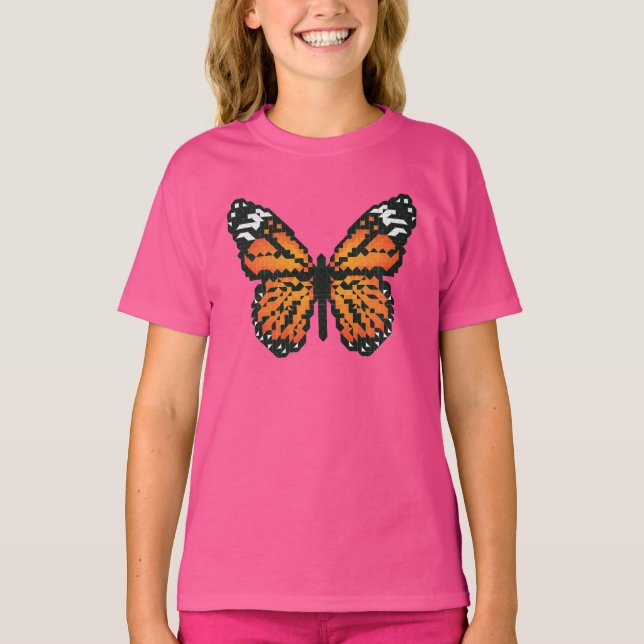 Monarch butterfly in polygon T-Shirt (Front)