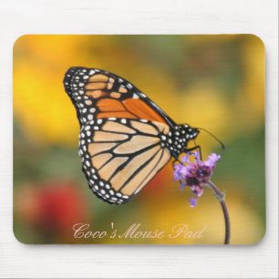 Monarch Butterfly In Search of Pollen Mouse Pad