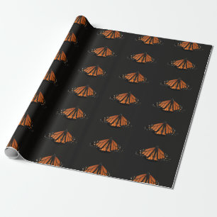 Monarch Butterfly in the key of Orange Wrapping Paper