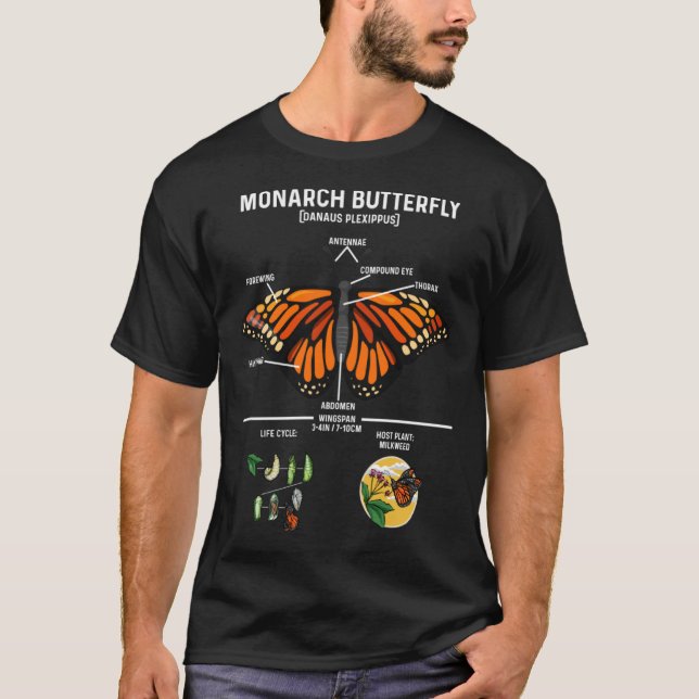 Monarch Butterfly Insect Collector Entomologist 9 T-Shirt (Front)