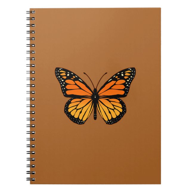 Monarch Butterfly Joy Spiral Notebook (Front)