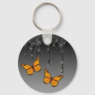 Monarch butterfly key ring