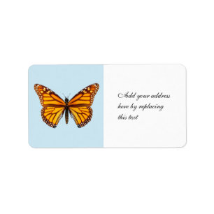 Monarch Butterfly Label