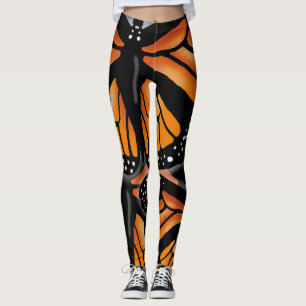 MONARCH BUTTERFLY LARGE PATTERN by Slipperywindow Leggings