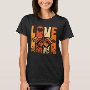 Monarch Butterfly Love Insect Collector Entomologi T-Shirt