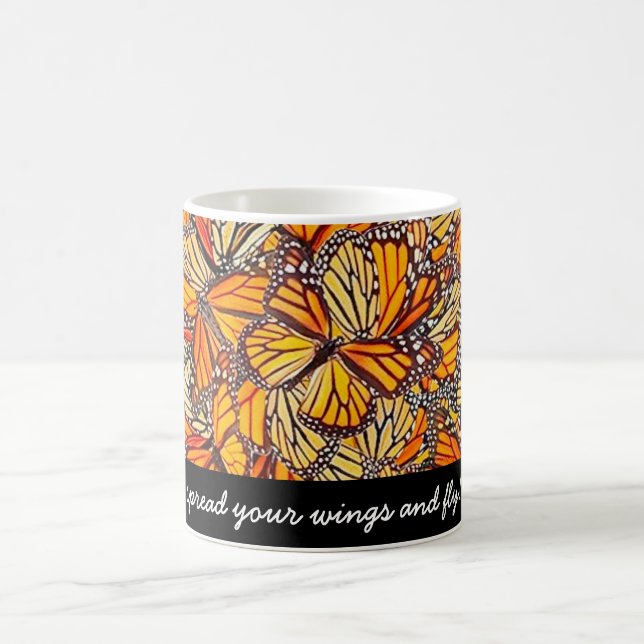 Monarch Butterfly Message Mug (Center)