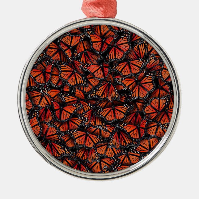 Monarch Butterfly Metal Tree Decoration (Front)
