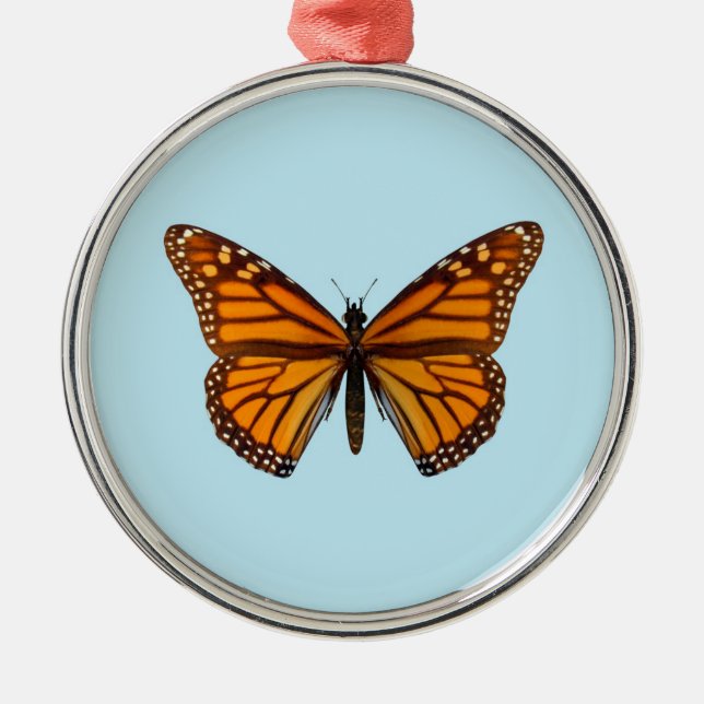 Monarch Butterfly Metal Tree Decoration (Front)