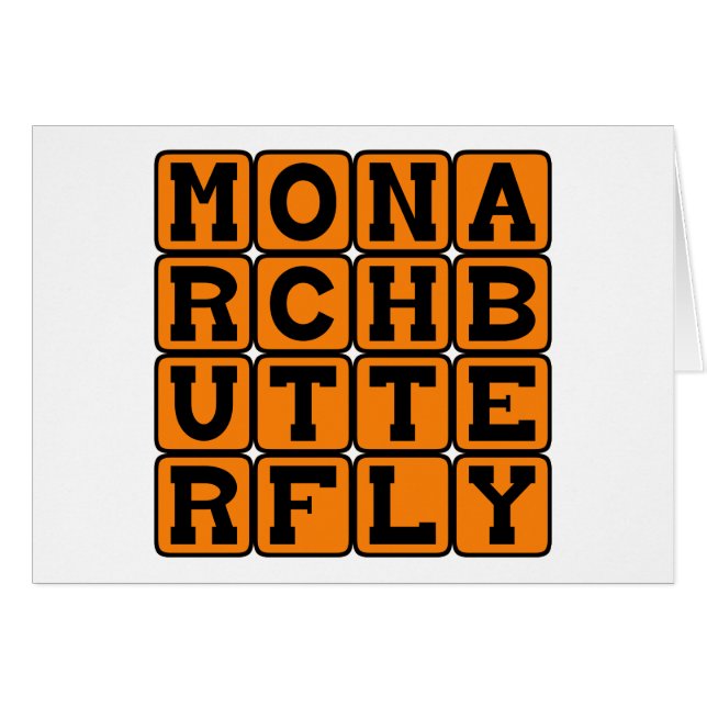 Monarch Butterfly, Milkweed Butterfly (Front Horizontal)