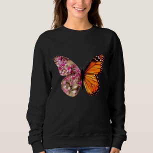 Monarch Butterfly Milkweed Plant Botanical Garden Sweatshirt