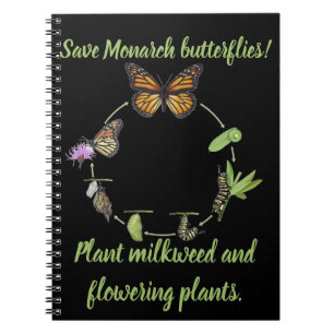 Monarch butterfly notebook