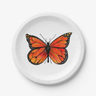 Monarch Butterfly on Paper Plates