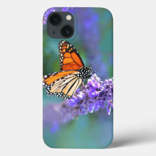 Monarch Butterfly on Purple lilac Flower iPhone 13 Case