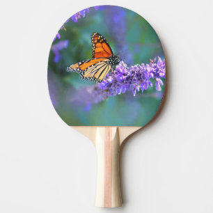 Monarch Butterfly on Purple lilac Flower Ping Pong Paddle