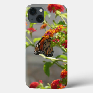Monarch Butterfly on Red Butterfly Bush iPhone 13 Case