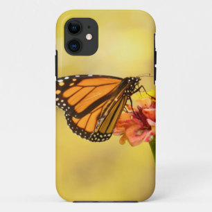 Monarch Butterfly on Zinnia iPhone 11 Case