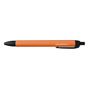 Monarch butterfly orange color name black ink pen