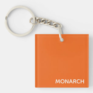 Monarch butterfly orange colour name key ring