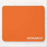 Monarch butterfly orange colour name mouse pad<br><div class="desc">Monarch butterfly orange colour name</div>