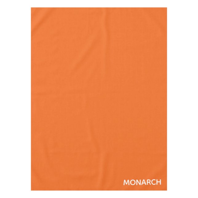 Monarch butterfly orange colour name tablecloth (Front)