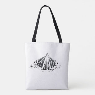 Monarch  butterfly outline tote bag