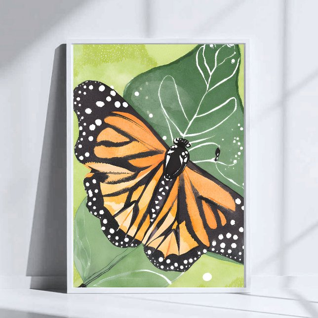 Monarch Butterfly | Painting Watercolor Poster (Creator Uploaded)