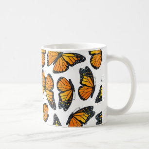 Monarch Butterfly Pattern Coffee Mug