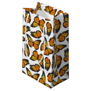 Monarch Butterfly Pattern Small Gift Bag