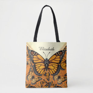 Monarch Butterfly Personalised Tote Bag