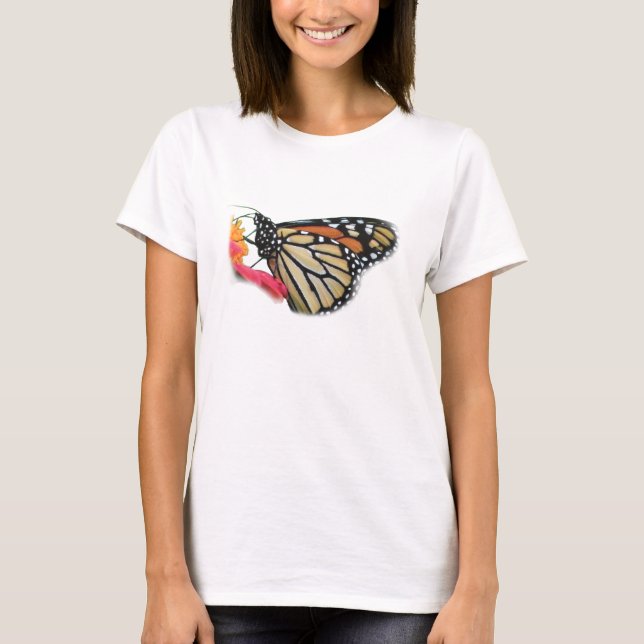 Monarch Butterfly Picture T-Shirt (Front)