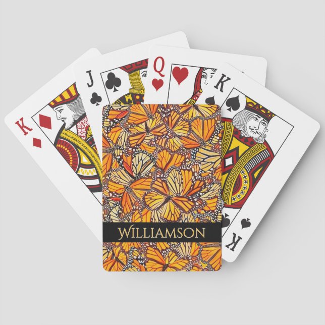 Monarch Butterfly Playing Cards (Back)